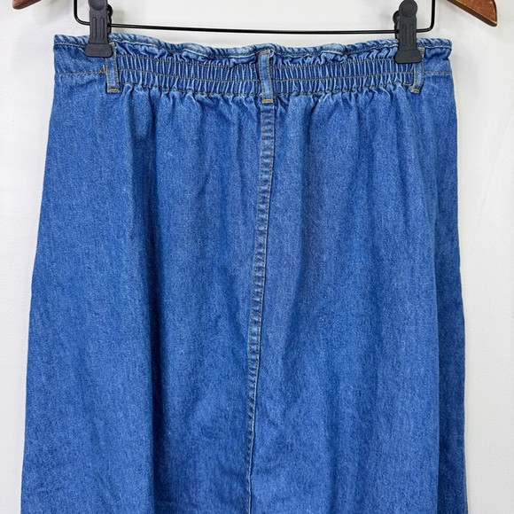 Vintage Northern Spirit Wear Button Front Denim Maxi Skirt 100% Cotton - Picture 6 of 9